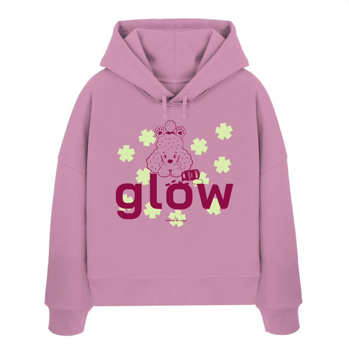 GLOW - Womens Organic Boxcut Hoodie