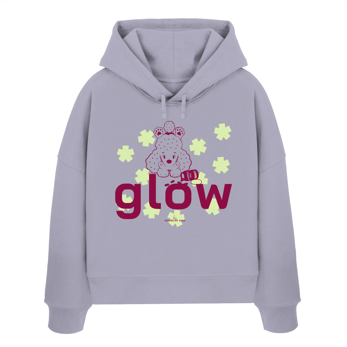 GLOW - Womens Organic Boxcut Hoodie