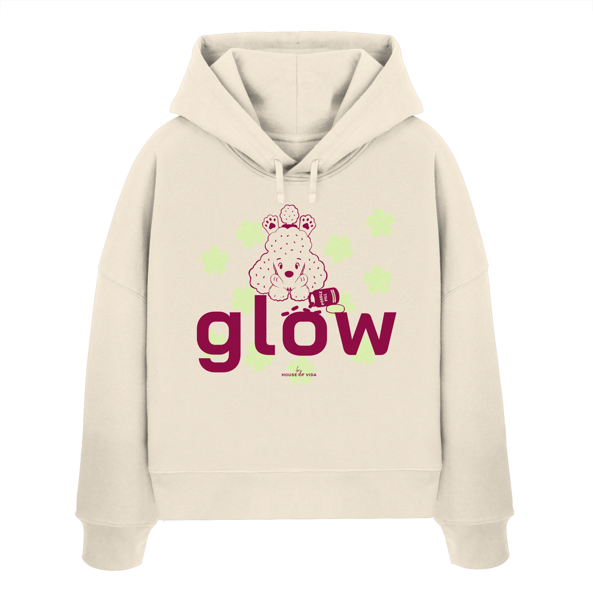 GLOW - Womens Organic Boxcut Hoodie
